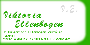 viktoria ellenbogen business card